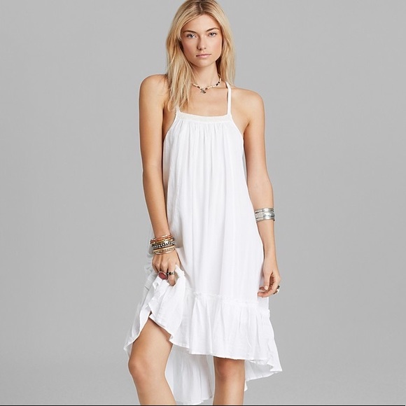 Free People Dresses & Skirts - Free People White Gauze Embroidered Dress